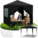 Pavillon de jardin, tente commerciale, gazebo de fte, 4 murs latraux, fentres, xxl