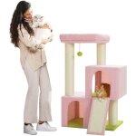 Pawz road - grand arbre  chat avec poteaux xxl 11 cm en sisal, double condos spacieux & perchoir confortable ...