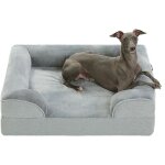 Panier pour chien en peluche, lit orthopédique lavable avec housse amovible en flanelle, taille m, gris, ... Panier pour chien en peluche, lit orthopédique lavable avec housse amovible en flanelle, taille m, gris, ...