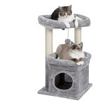 Pawz road - petit arbre � chat 60 cm, tour de jeux avec 2 poteaux � griffer robuste, 1 condo spacieux ...