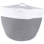 Pc panier de rangement corde panier tiss� panier de rangement rond en coton panier � linge tiss� paniers ...