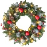 Pcs couronne de nol cercle de vigne de nol dcoration murale dcoration de la maison dcoration de ...