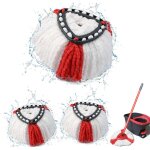 Pcs recharge serpillre pour ttes de balai compatible avec vileda turbo easywring and clean - remplacement ...