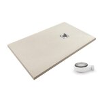 Pdd - receveur de douche extra plat airstone eco beige ral 9001 80x110