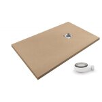 Pdd - receveur de douche extra plat airstone eco moka ral 1001 70x80