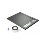 Pdd - receveur de douche extra plat premium gris ardoise ral 7016 80x100