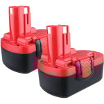 Pdstation - 2x 4. 8ah bat181 batterie remplacement pour bosch bat189 , bat180, bat189, bat026, bat160, ...