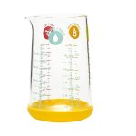 Pebbly - pichet doseur 0. 5 l en verre et silicone jaune Pebbly - pichet doseur 0. 5 l en verre et silicone jaune