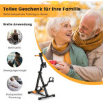 Pedalier pour seniors appareil de fitness pour main 43 53 x 45 x 87 100 cm noir orange