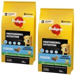 Croquettes pour chiots pedigree junior  la volaille et aux lgumes 2x12 kg