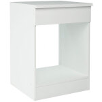Pegane - bas four cuisine ' nova m. blanc - dim : 60 x 84 x 60 cm