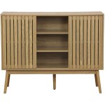 Buffet, meuble d'entrée coloris naturel, pieds en bois - longueur 115 x profondeur 40 x hauteur 90 cm ... Buffet, meuble d'entrée coloris naturel, pieds en bois - longueur 115 x profondeur 40 x hauteur 90 cm ...