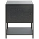 Meuble console, table console en mtal coloris noir - longueur 45 x profondeur 30 x hauteur 60 cm