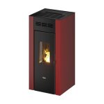 Pegaso elane - pole  pellets ventil 8, 5 kw rouge