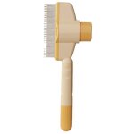 Peigne pour chats et chiens, peigne auto - nettoyant pour animaux de compagnie avec bouton, brosse d'�pilation ...
