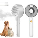 Peigne � d�poussi�rage, brosse � vapeur pour chats pour le toilettage, peigne � pulv�risation 4 en 1 ...