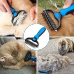 Peigne de toilettage professionnel pour chien et brosse pour chien  poils longs, rteau de toilettage ...