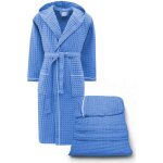 Peignoir en coton avec capuche pour homme et femme, nid d'abeille beeapone®, bleu clair, séchage rapide, ... Peignoir en coton avec capuche pour homme et femme, nid d'abeille beeapone®, bleu clair, séchage rapide, ...