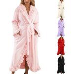 Peignoirs femme polaire long pais grande taille peignoir de bain avec capuche personnalis chic robe ...