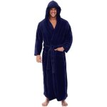 Peignoir d'hiver pour homme, chle allong en peluche, vtements de maison, robe  manches longues, manteau, ...