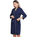 Peignoir long et lger en nid d'abeille pour femme (taille extra large)