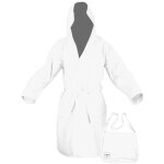 Peignoir technique poddy en microfibre blanc xl