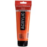 Peinture acrylique en tube - orange azo - 276 - amsterdam - 250ml