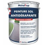 Metaltop - peinture antiderapante - pot 1 l - 7032 - gris silex
