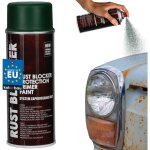 Peinture antirouille en a�rosol pour cl�tures et portails m�talliques, vert protecteur ral 6005 400