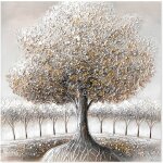 Signes grimalt - peinture d'arbre d�corative sur le mur, maison moderne, salon, chambre � coucher, design ...