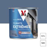 Peinture bois extrieur climats extrmes bleu provence satin 0, 5l v33