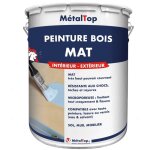 Peinture bois mat - pot 1 l - 5001 - bleu vert - metaltop