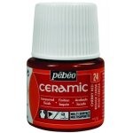 Peinture c�ramique d�corative � froid pebeo 24 rouge cerise 45ml