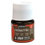 Peinture c�ramique d�corative et r�sistante � froid pebeo 15 or riche 45ml