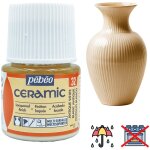 Peinture c�ramique d�corative et r�sistante � froid pebeo 32 blanc antique 45ml