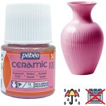 Peinture cramique  froid, dcoration dcorative, rsistante pebeo 34 rose 45ml