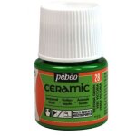 Peinture c�ramique � froid, d�coration r�sistante pebeo 28 vert victoria 45ml