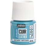 Peinture cuir - setacolor - bleu turquoise - 45 ml - acrylique - mixte