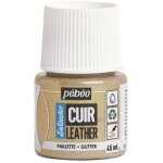 Peinture cuir - setacolor - paillette dor - 45 ml