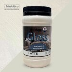 Peinture d�corative effet soie - gloss 1l pour 10 m�coloris latte