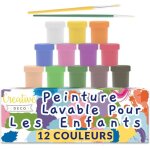 Peinture au doigt lavable enfant 12 x 20 ml Peinture au doigt lavable enfant 12 x 20 ml