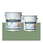Matpro - peinture tanche & lastique pour protection faade - 2. 5 kg vert clair