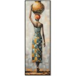 Peinture ethnique africaine pour d�coration murale, art moderne, id�ale pour salons et salles � manger, ...