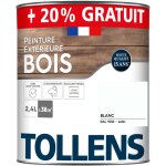 Tollens - peinture bois extérieur 2 en 1 - ultra résistante et économique satin - blanc ral 9016 - 2l ... Tollens - peinture bois extérieur 2 en 1 - ultra résistante et économique satin - blanc ral 9016 - 2l ...