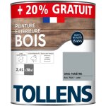 Tollens - peinture bois extrieur 2 en 1 - ultra rsistante et conomique satin - gris fentre ral 7040 ...