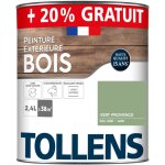 Tollens - peinture bois extrieur 2 en 1 - ultra rsistante et conomique satin - vert provence ral 6021 ...
