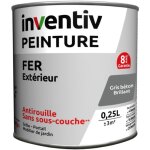 Peinture fer brillante gris b�ton inventiv 0, 25l