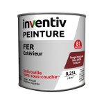 Ateliers 28 - peinture fer brillante rouge basque inventiv - antirouille 0, 25l
