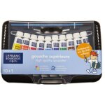 Peinture gouache - lefranc bourgeois - gouache assortis - 10 tubes de 10 ml - bo�te en plastique - 1 ...