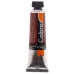 Peinture � l'huile - cobra - watermixable - terre de sienne br�l�e - tube 40ml - mixte
